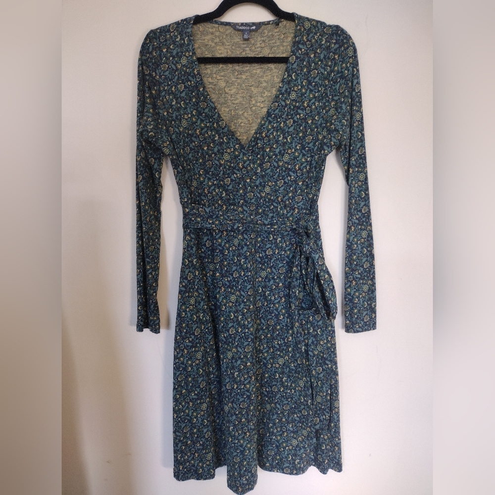 Toad&Co - Women’s Teal Floral Wrap Dress